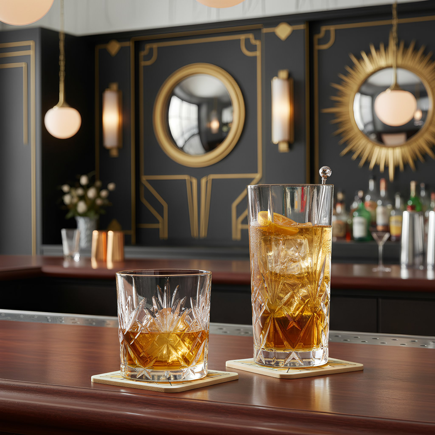 240ml Crystal Melodia Whisky Glasses - Pack of 6