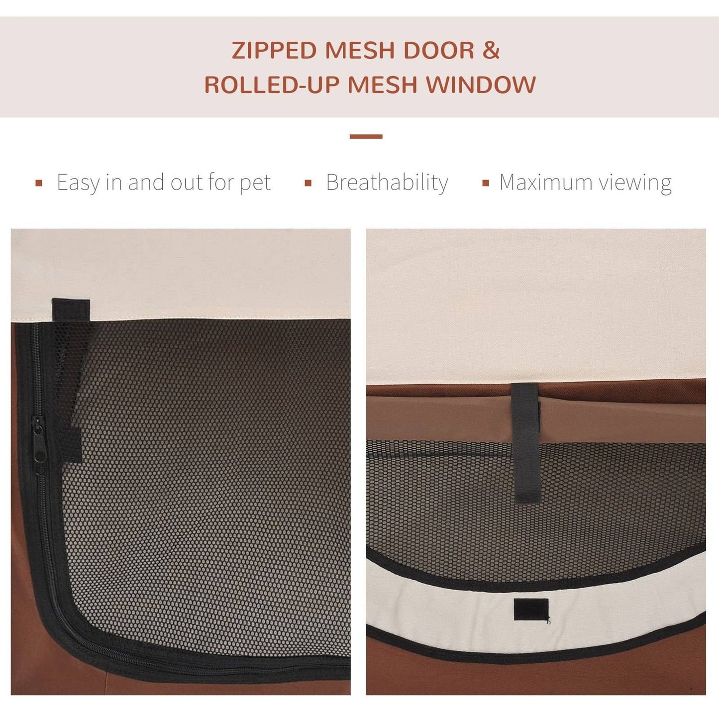 PawHut Folding Fabric Soft Pet Crate