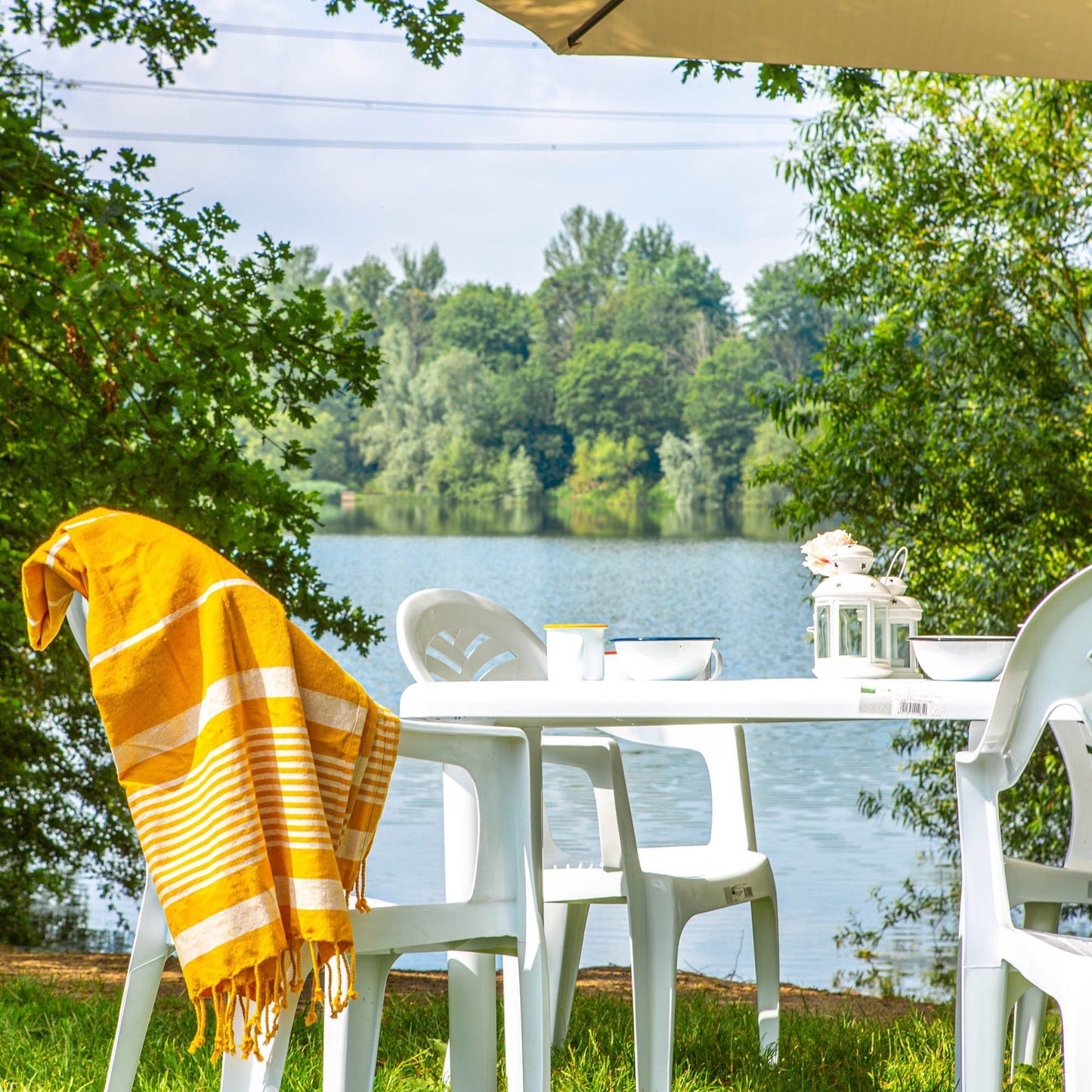 Six-Seater Rectangular Olot Garden Dining Table 140cm x 90cm