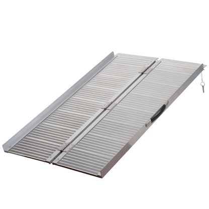Folding Aluminium Ramp Wheelchairs/Scooters/Pet Mobility Ramp W/Handle 40"