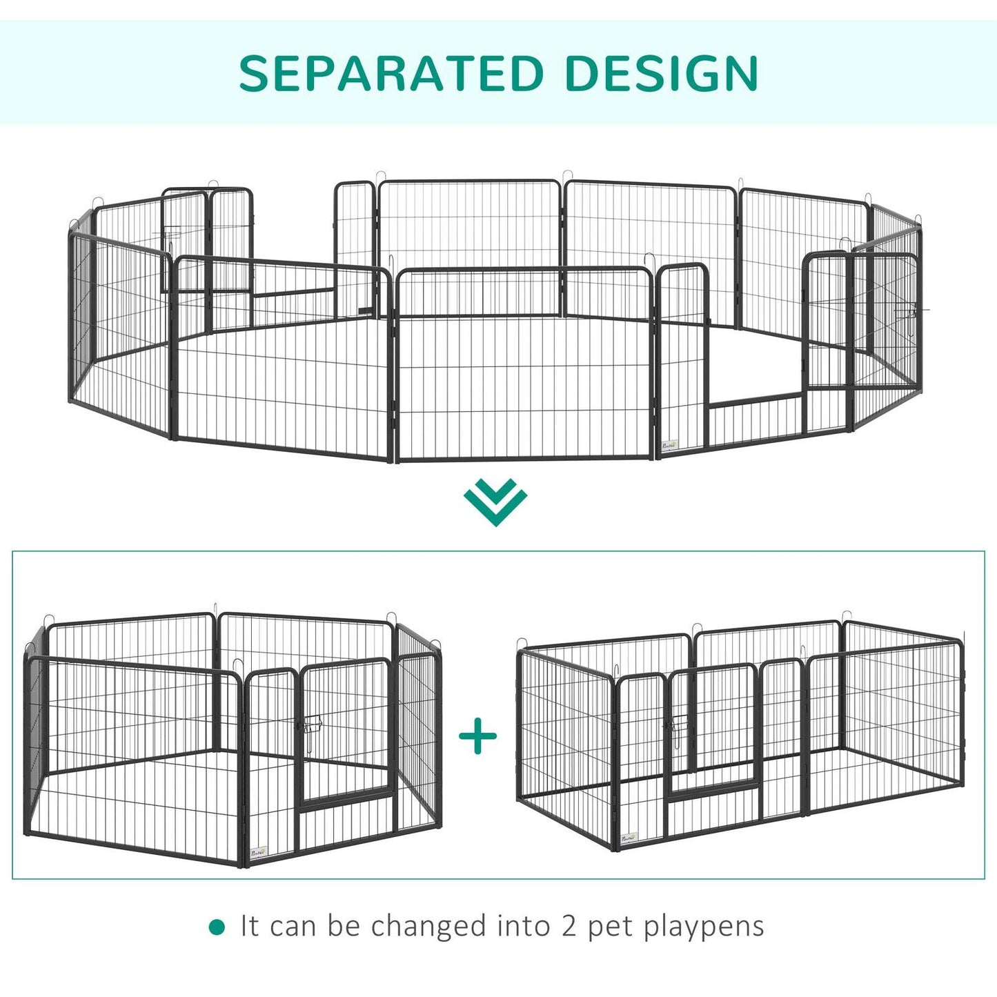 PawHut Heavy Duty Puppy Play Pen