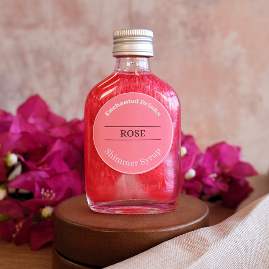 Rose Flavoured Shimmer Syrup
