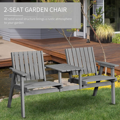 2 Seater Garden Bench Antique Loveseat for Yard
