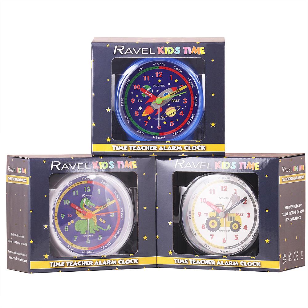 Ravel Kids Time Teacher Alarm Clock Multi Colour RC034