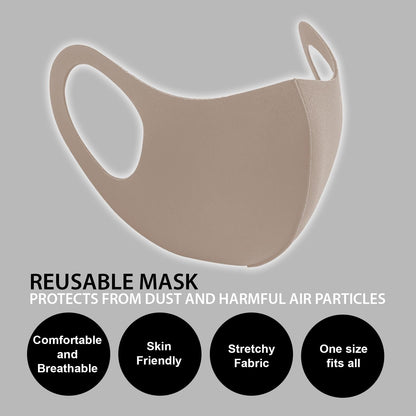 Reusable Fashion Face Mask - 755010 - TAUPE AS-04957