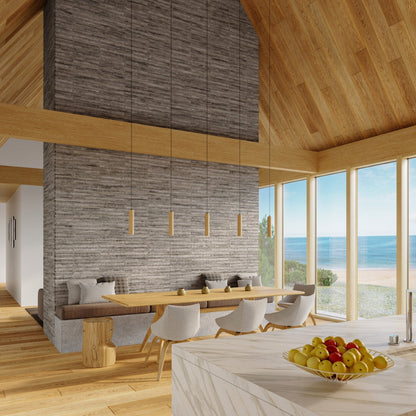 Pendant lamp wood Lino Scandinavian Design GU10