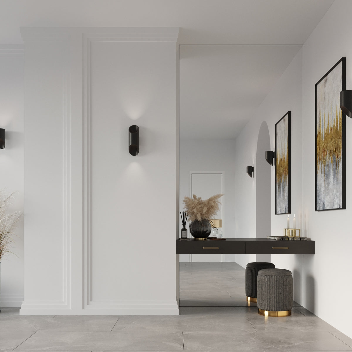 Wall lamp aluminum Penne modern Design G9