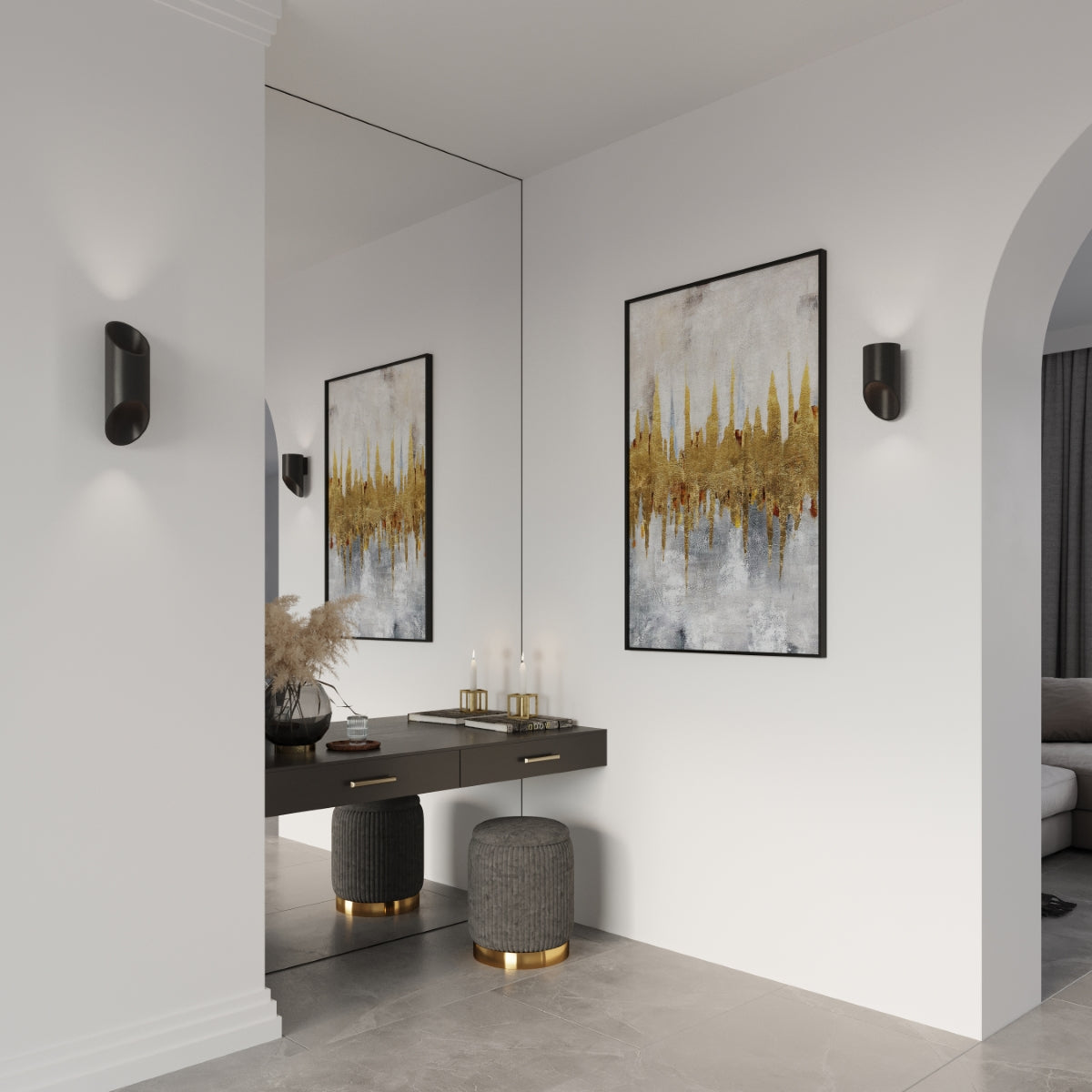 Wall lamp aluminum Penne modern Design G9