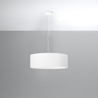 Chandelier fabric, PVC, steel Rollo minimalistic Design E27