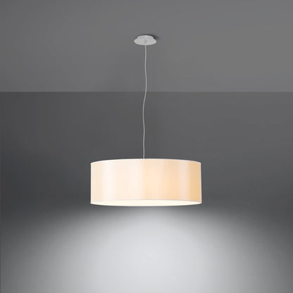 Chandelier fabric, PVC, steel Rollo minimalistic Design E27