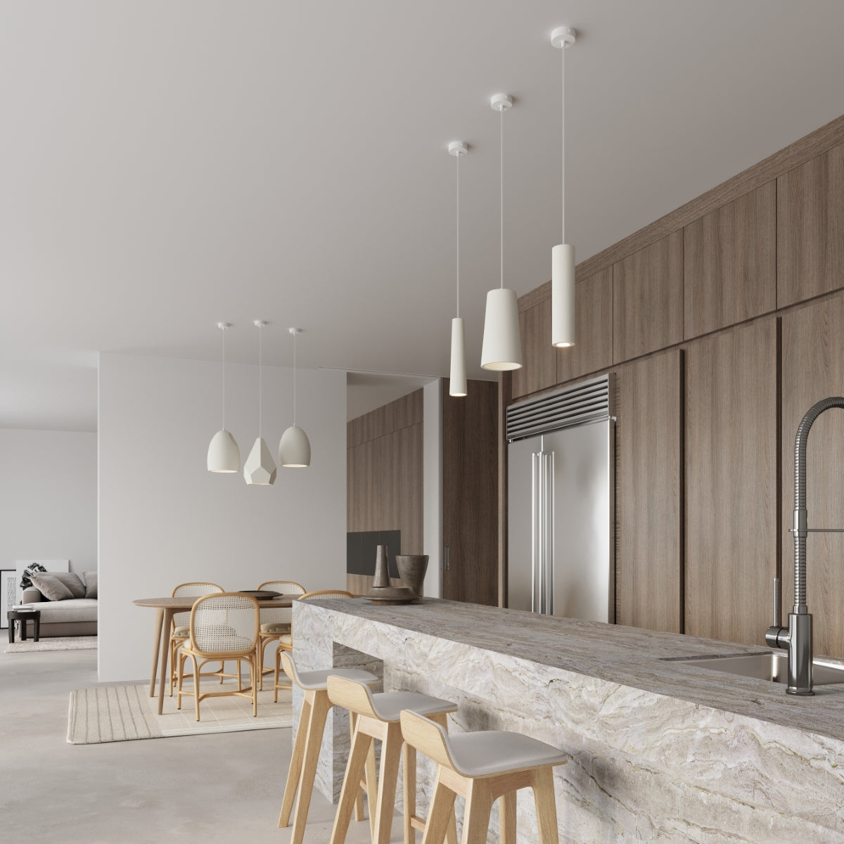 Pendant lamp ceramics Electra modern Design GU10