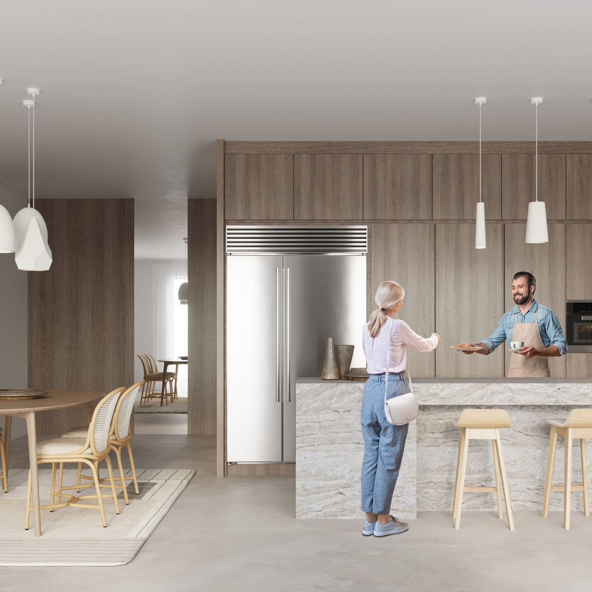 Pendant lamp ceramics Electra modern Design GU10