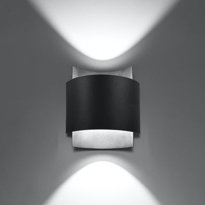 Wall lamp steel Impact industrial Design G9