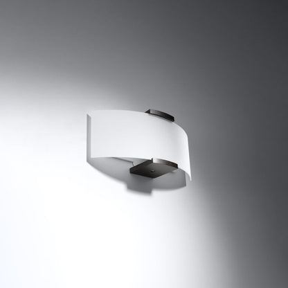 Wall lamp wood, glass Emilio modern Design E14