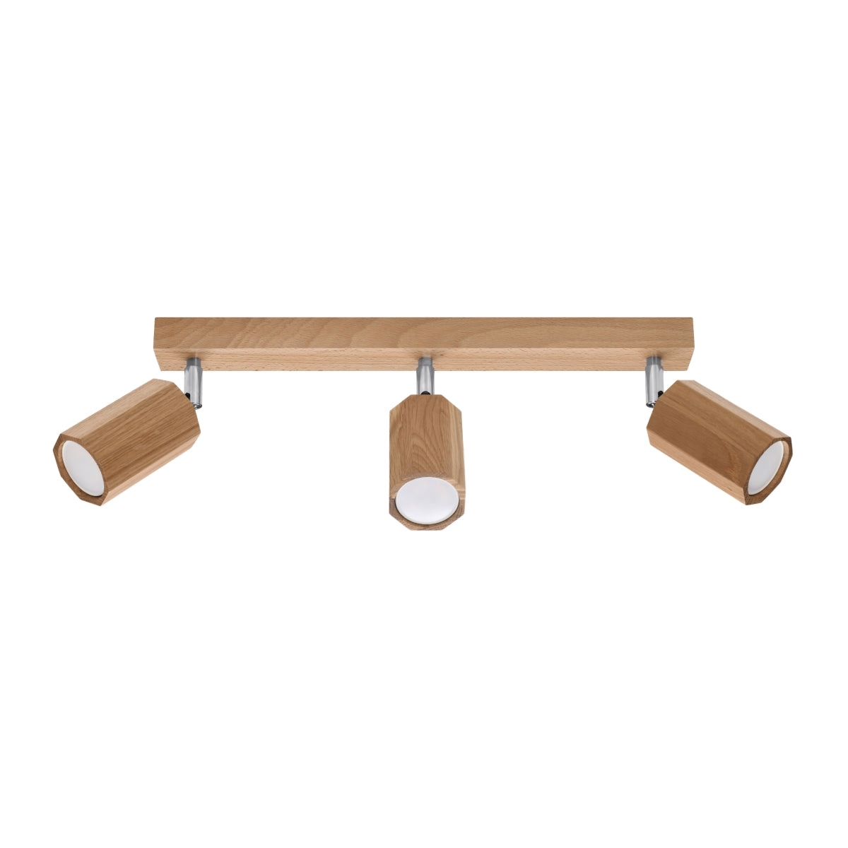 Zake Wood Bronze 3 Light Classic Ceiling Light Scandinavian Design