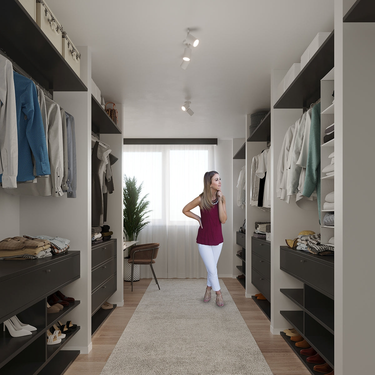 Ceiling lamp steel Lemmi minimalistic Design GU10