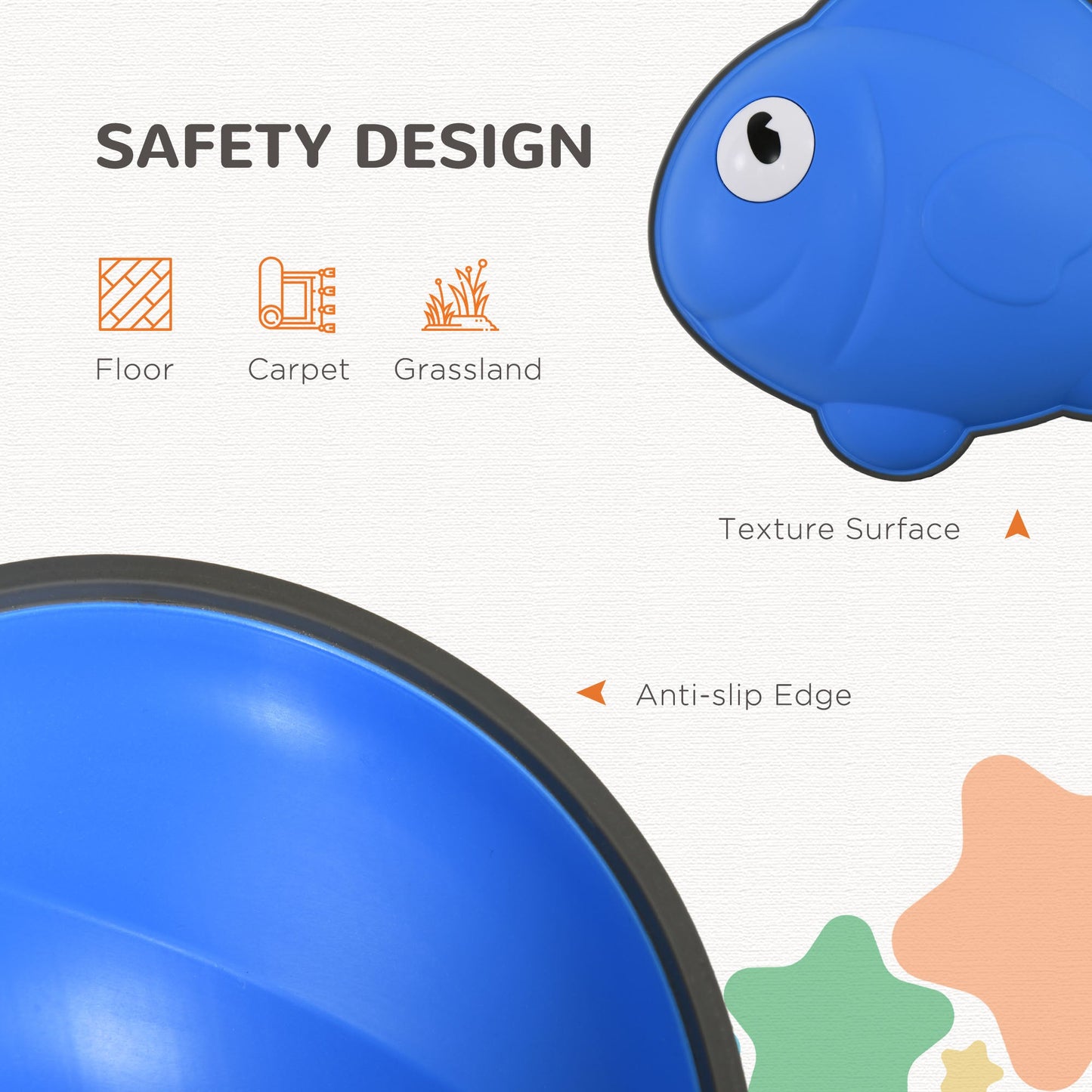 AIYAPLAY Stepping Stones Kids, 6 Pcs Balance Stepping Stones for Sensory