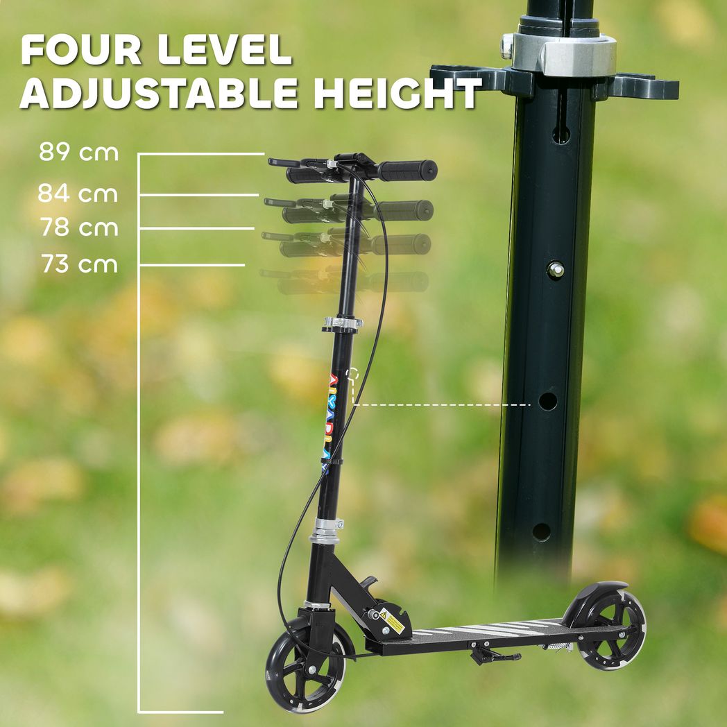 AIYAPLAY Scooter for Kids, Folding Kick Scooter w/ Adjustable Handle