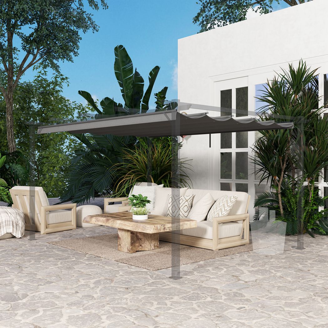 Outsunny Pergola Shade Cover Replacement Canopy for 4 x 3(m) Pergola