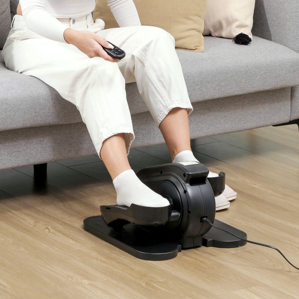 SPORTNOW Under Desk Elliptical Machine Pedal Exerciser w/ 10 Speeds