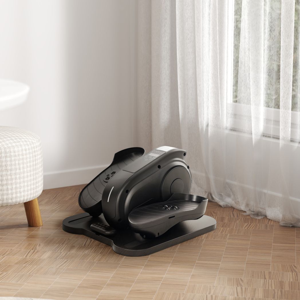 SPORTNOW Under Desk Elliptical Machine Pedal Exerciser w/ 10 Speeds