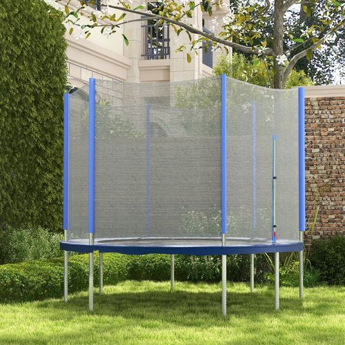 SPORTNOW 8ft Trampoline Net Replacement Safety Net with Zipped Door