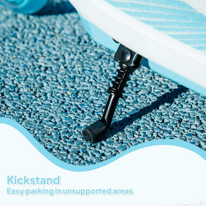 AIYAPLAY Electric Scooter for Kids 4-7, with Auxiliary Rear Wheels