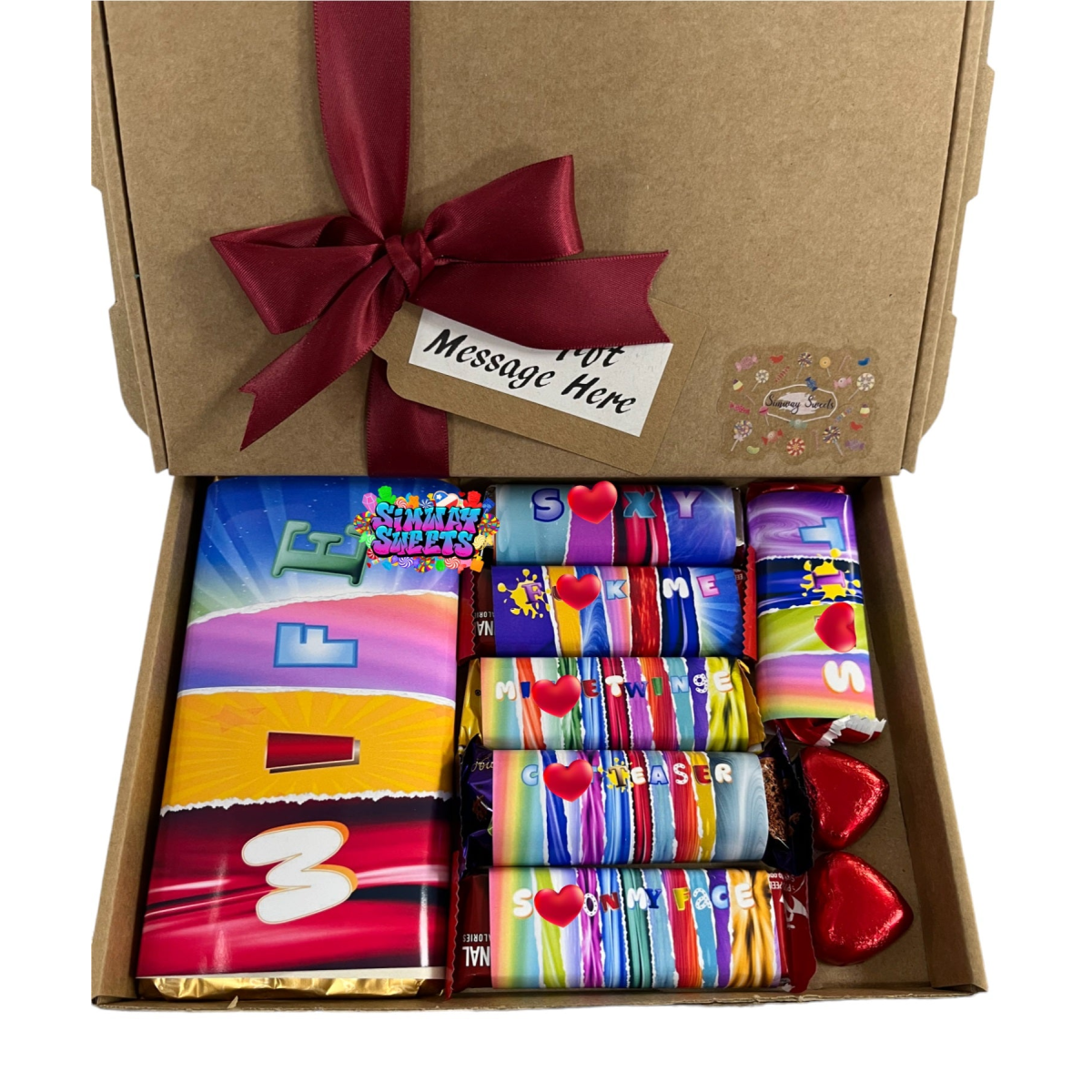 Valentines Gift For Her Rude Novelty Adult Chocolate Box