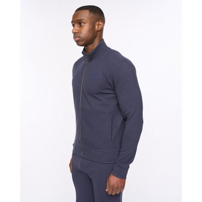 Hannings Zip Thru Hoodie Dark Navy