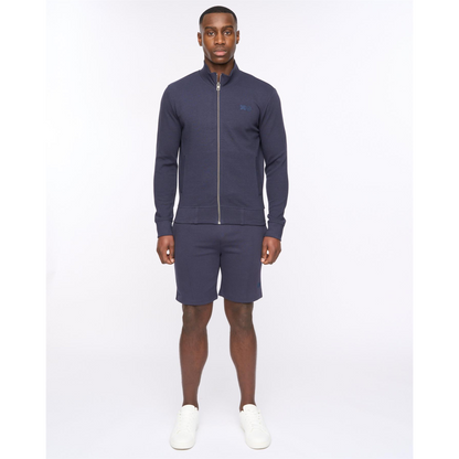 Hannings Zip Thru Hoodie Dark Navy