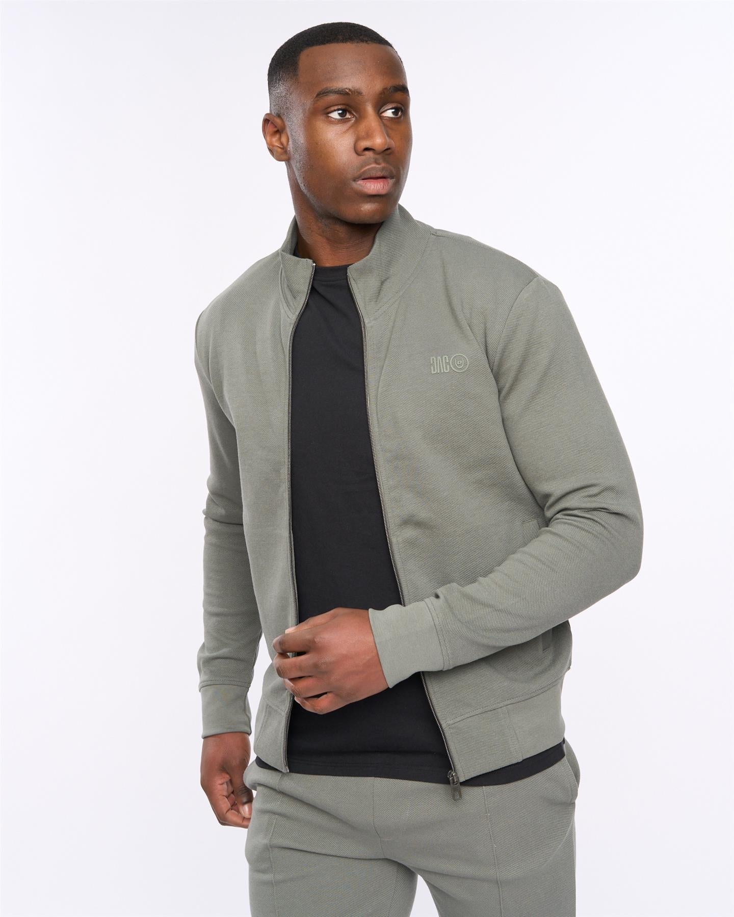 Hannings Zip Thru Hoodie Olive