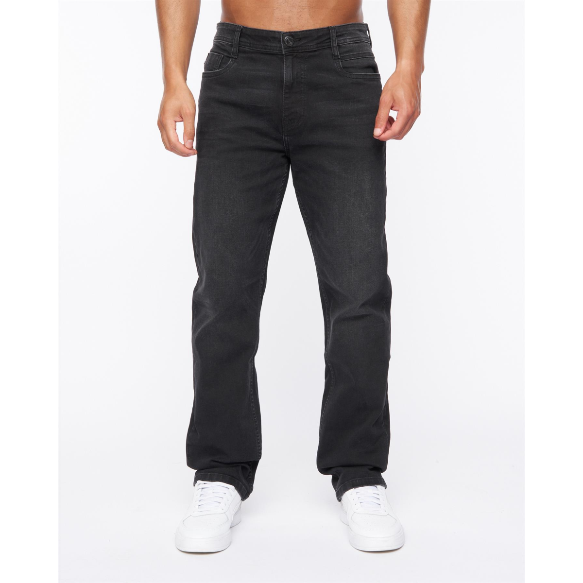 Janstar Straight Leg Jeans Black Wash