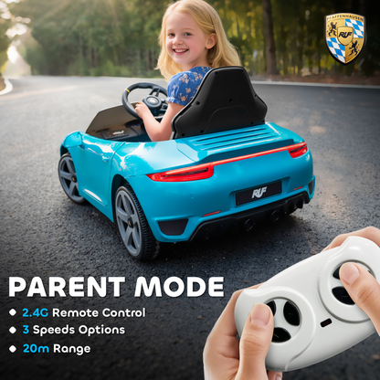 AIYAPLAY Electric Car for Kids 12V Licensed RUF GT for 3-5 Years