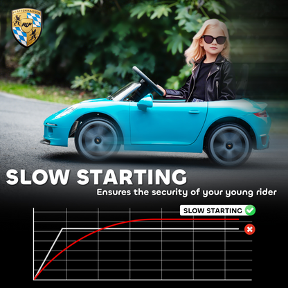 AIYAPLAY Electric Car for Kids 12V Licensed RUF GT for 3-5 Years