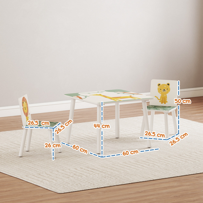 AIYAPLAY Kids Table with Chairs Set for Bedroom, Nursery