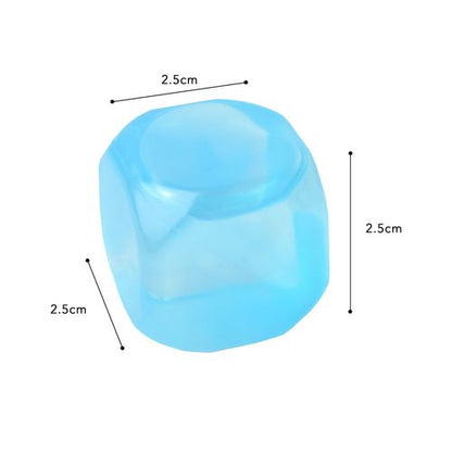 Vinsani Multi-Packs Frozen Cold Drink Freezer Chilled Reusable Fast Freeze Water Filled Ice Cubes for Drinks - Ideal for BBQ Parties, Summer Picnics or General Use - Multicoloured