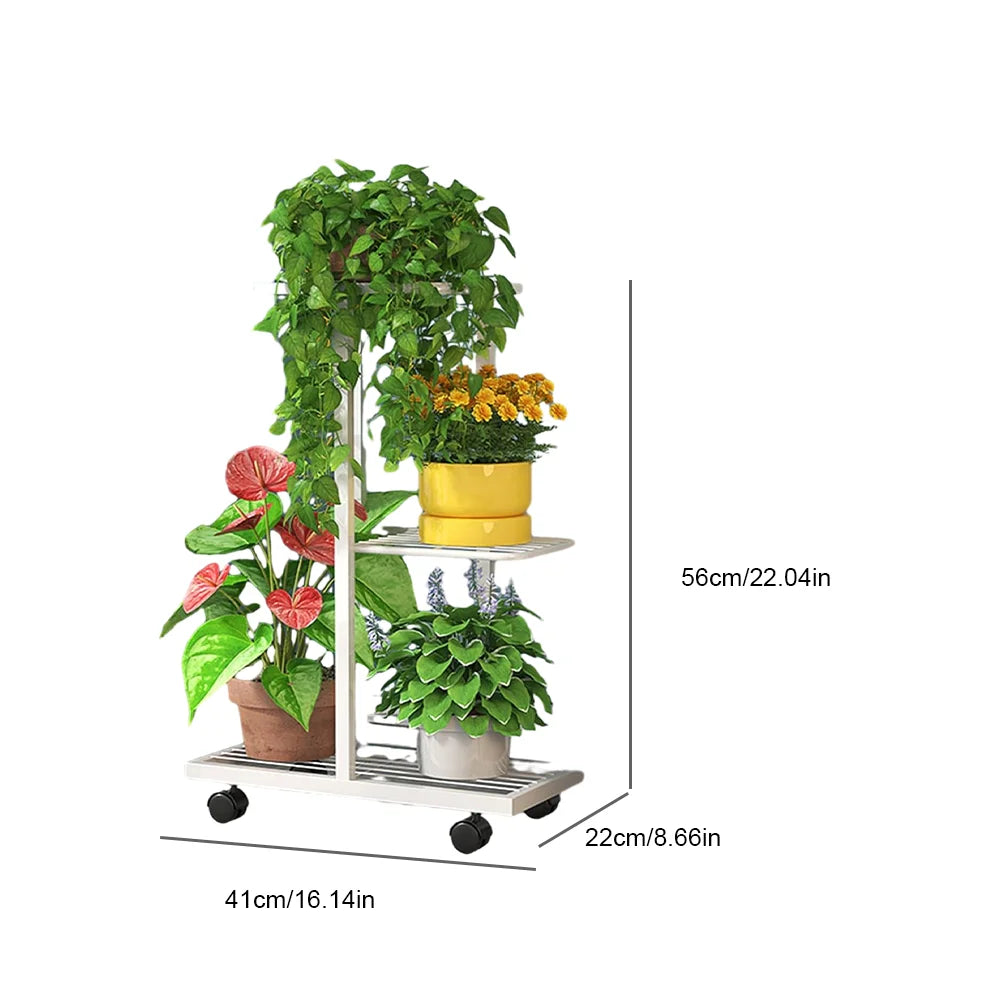 Plant Shelves 3/7 Tiers Flowerpot Organizer Iron Potted Flower Plant Rack Flower Stand for Indoor Outdoor Balcony Garden