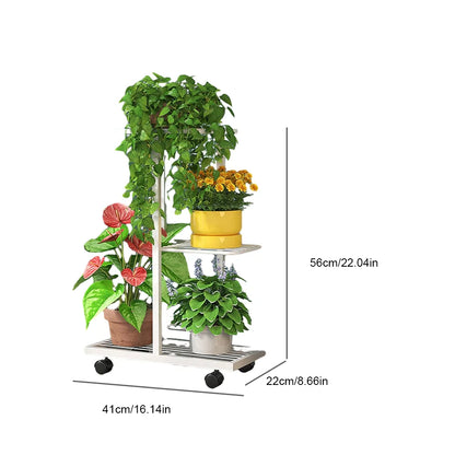 Plant Shelves 3/7 Tiers Flowerpot Organizer Iron Potted Flower Plant Rack Flower Stand for Indoor Outdoor Balcony Garden