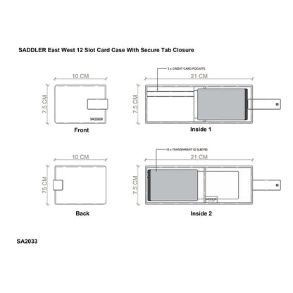Robyn Compact Leather Card Wallet – Handmade by Saddler | RFID Protected & Gift Boxed