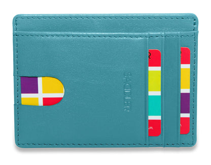 Slim Leather Card Holder "Stella" – Handmade by Saddler |Gift Boxed