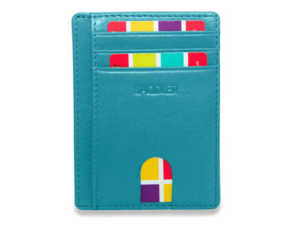 Slim Leather Card Holder "Stella" – Handmade by Saddler |Gift Boxed