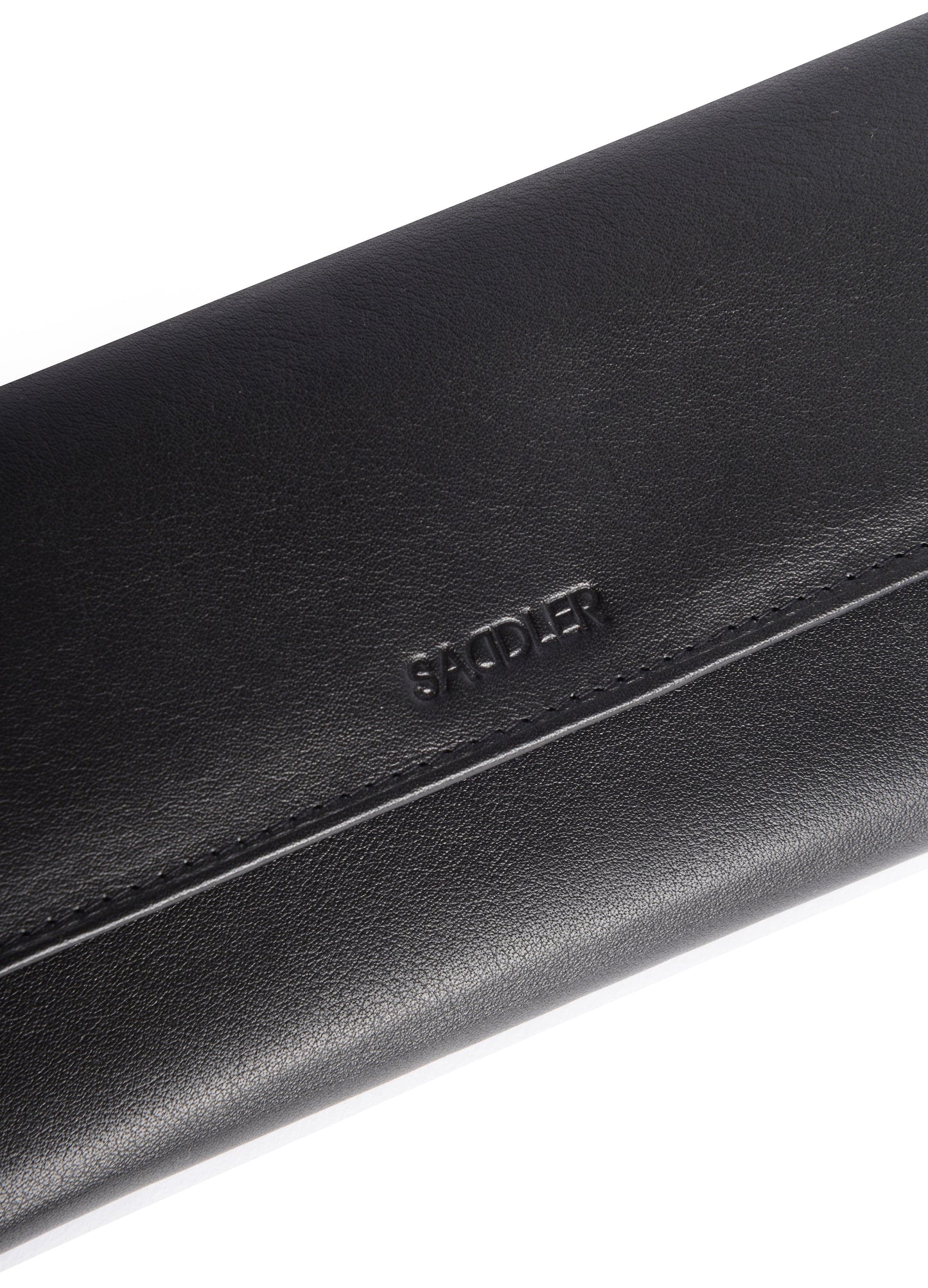 SADDLER CLAIRE Long Leather Trifold Purse - 18 Card Slots, Dual Zip Pockets, and Note Sections - RFID Protected