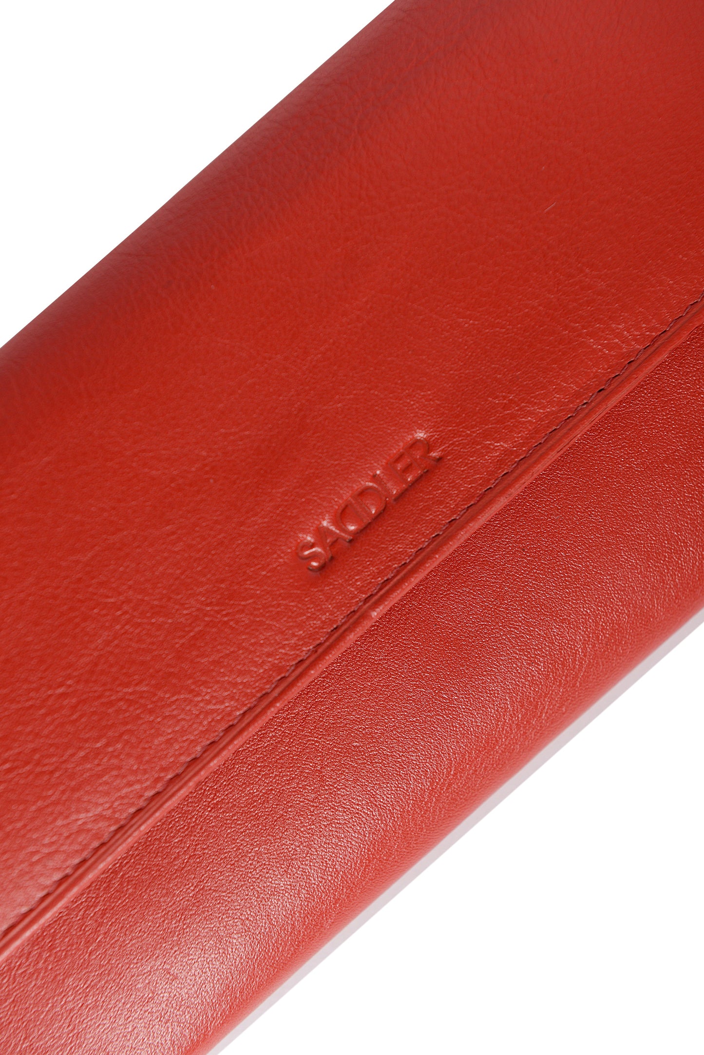 SADDLER CLAIRE Long Leather Trifold Purse - 18 Card Slots, Dual Zip Pockets, and Note Sections - RFID Protected