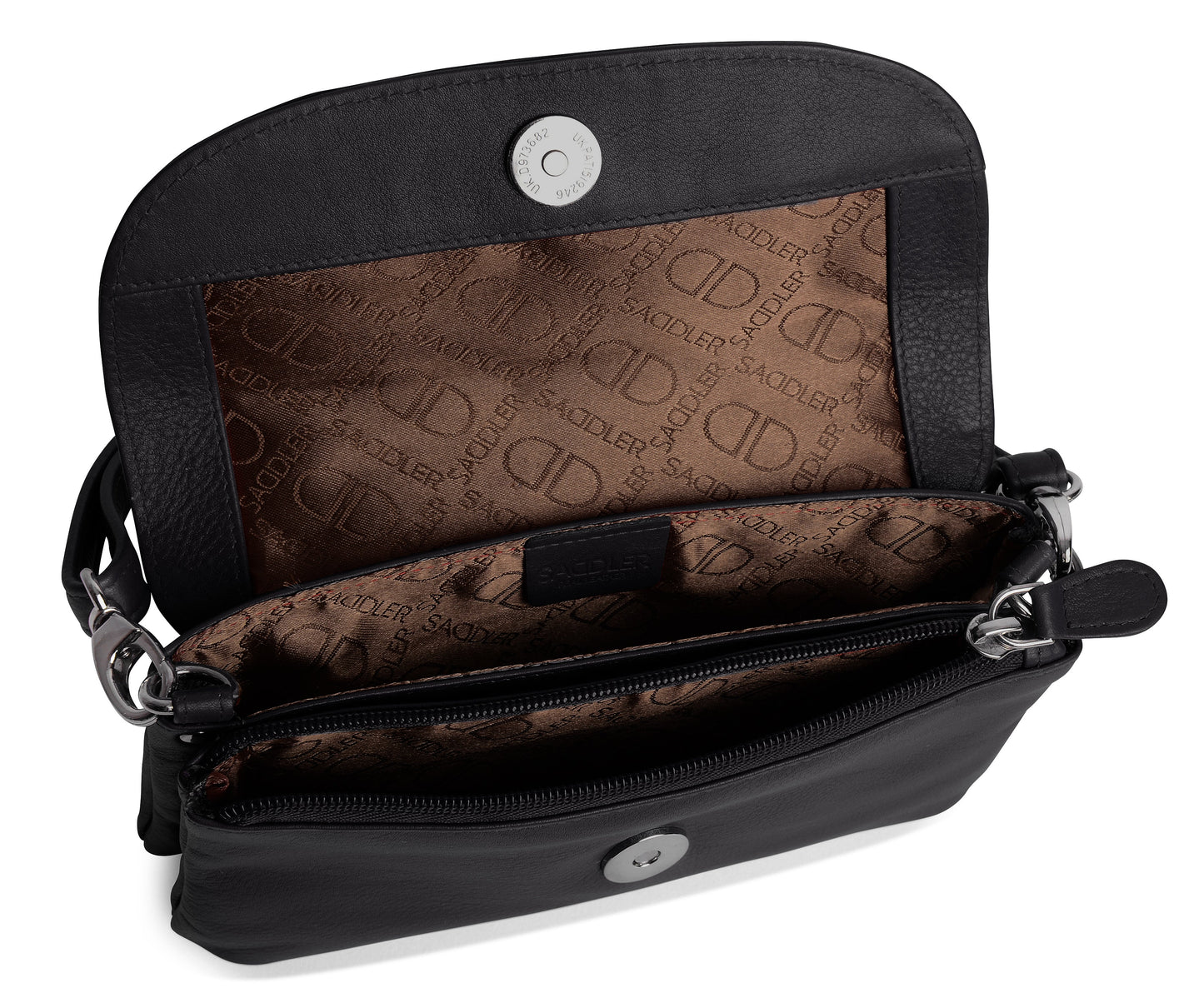 SADDLER Audrey Compact Leather Crossbody Bag & Clutch – Versatile & Stylish - Gift Boxed