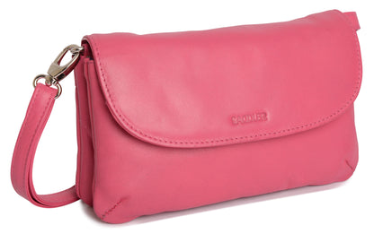 SADDLER Audrey Compact Leather Crossbody Bag & Clutch – Versatile & Stylish - Gift Boxed