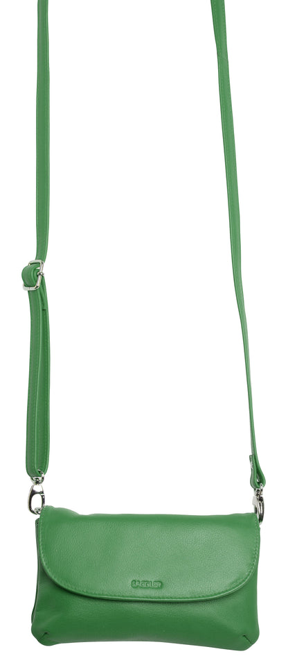 SADDLER Audrey Compact Leather Crossbody Bag & Clutch – Versatile & Stylish - Gift Boxed