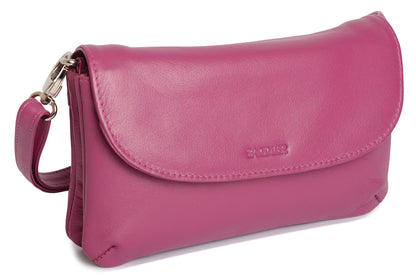SADDLER Audrey Compact Leather Crossbody Bag & Clutch – Versatile & Stylish - Gift Boxed