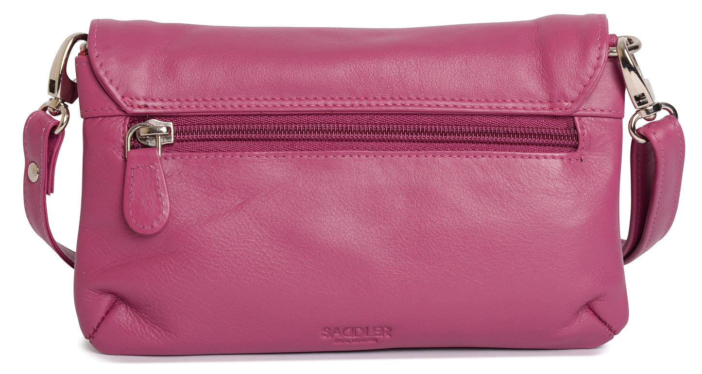 SADDLER Audrey Compact Leather Crossbody Bag & Clutch – Versatile & Stylish - Gift Boxed