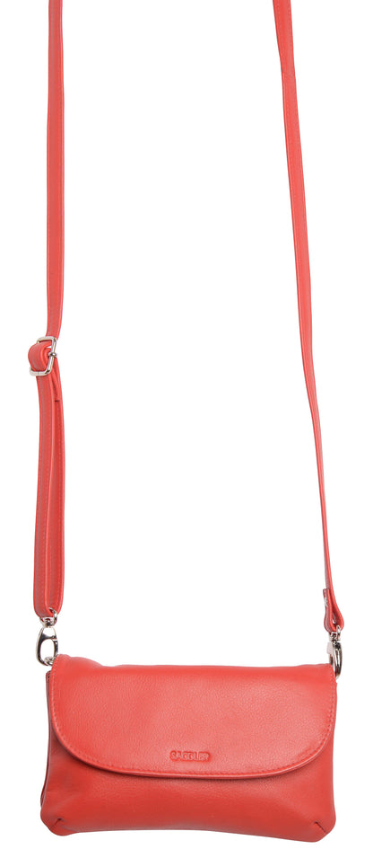 SADDLER Audrey Compact Leather Crossbody Bag & Clutch – Versatile & Stylish - Gift Boxed