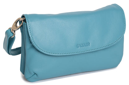 SADDLER Audrey Compact Leather Crossbody Bag & Clutch – Versatile & Stylish - Gift Boxed